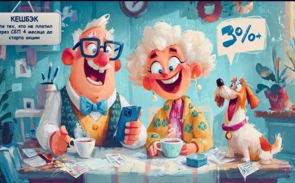 Кешбэк 3% с коммунального платежа через СБП