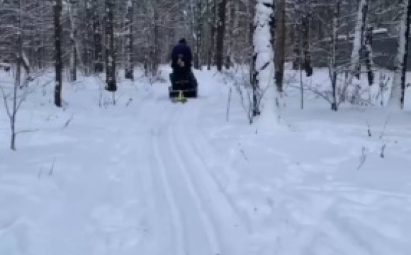 Новую лыжню проложили в поселке Мечниково!