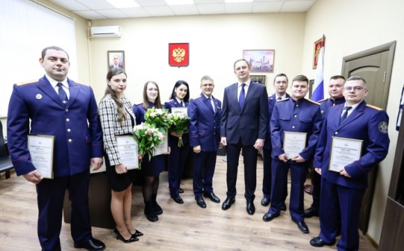 Дмитрий Волков поздравил с 15-летием образования Следственного комитета сотрудников следственного отдела по городскому округу Красногорск ГСУ СК России по Московской области