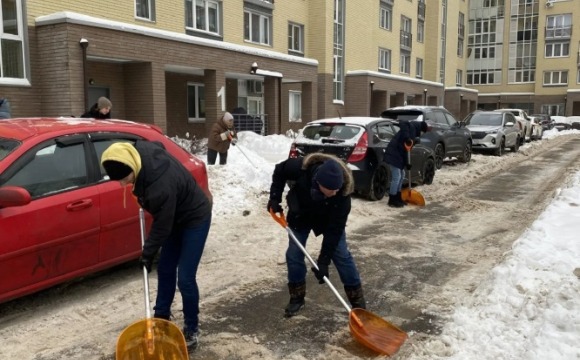 В Красногорске в разгаре зимний субботник
