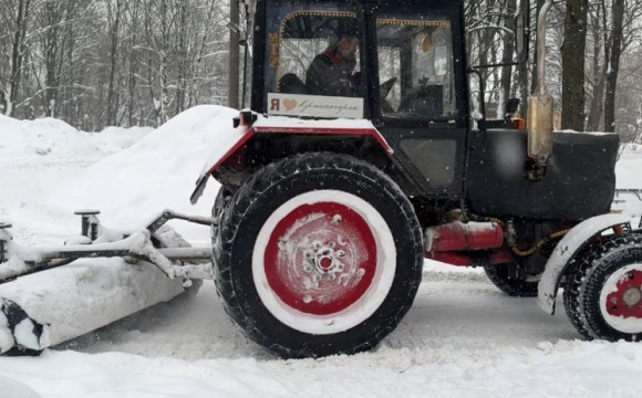 Работы по ликвидации последствий снегопада в Красногорске ведутся в полном соответствии с графиком уборки