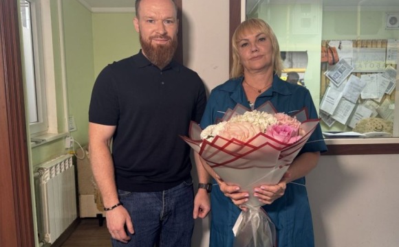 Сотрудницу Красногорской теплосети поздравили с юбилеем
