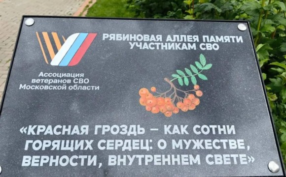 Память Героев увековечили на Рябиновой аллее в Красногорске