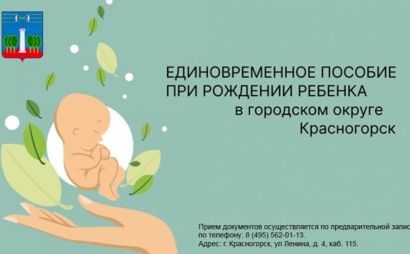 Единовременное пособие при рождении ребёнка в городском округе Красногорск