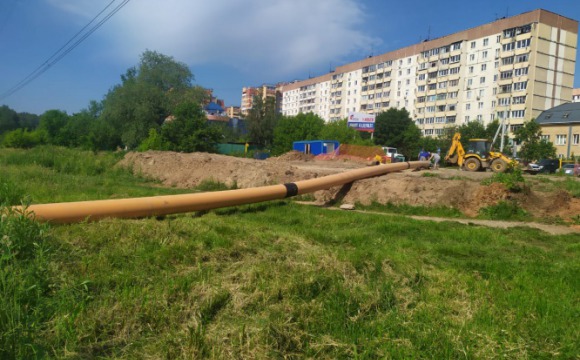 В Красногорске ведется строительство газопровода