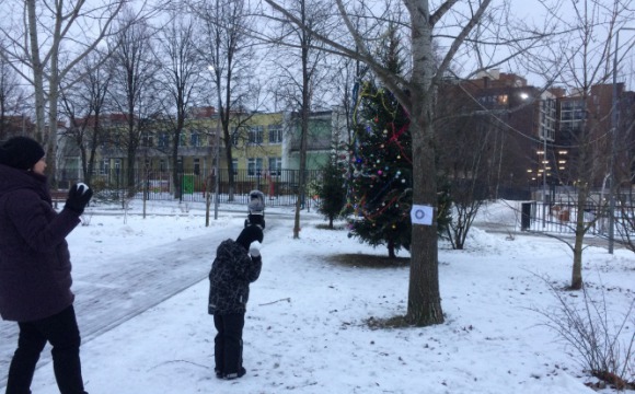 В поселке Отрадное прошел чемпионат по метанию снежков