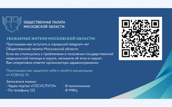 Городской telegram-чат Общественной палаты Московской области