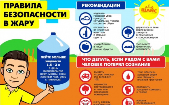 Работники ГКУ МО «Мособлпожспас» напоминают жителям Подмосковья о правилах безопасности в жаркую погоду
