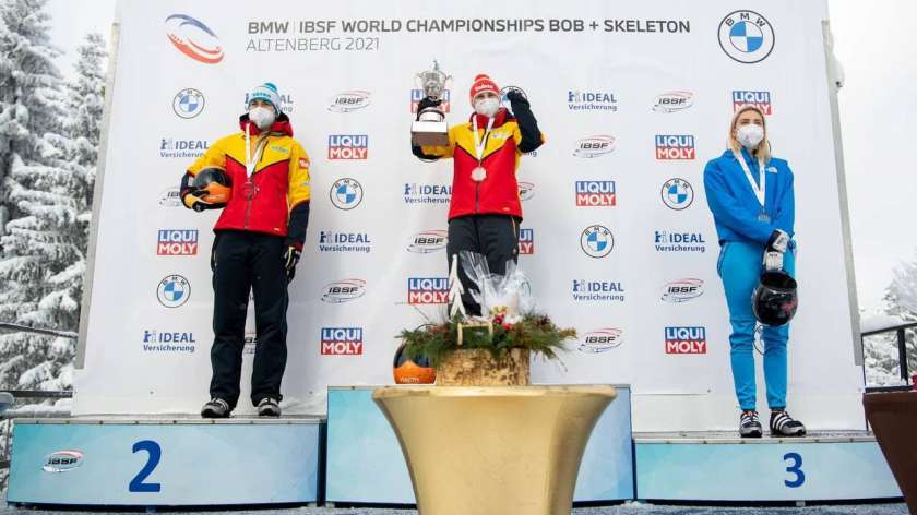 Подмосковная скелетонистка завоевала две бронзы на чемпионате мира