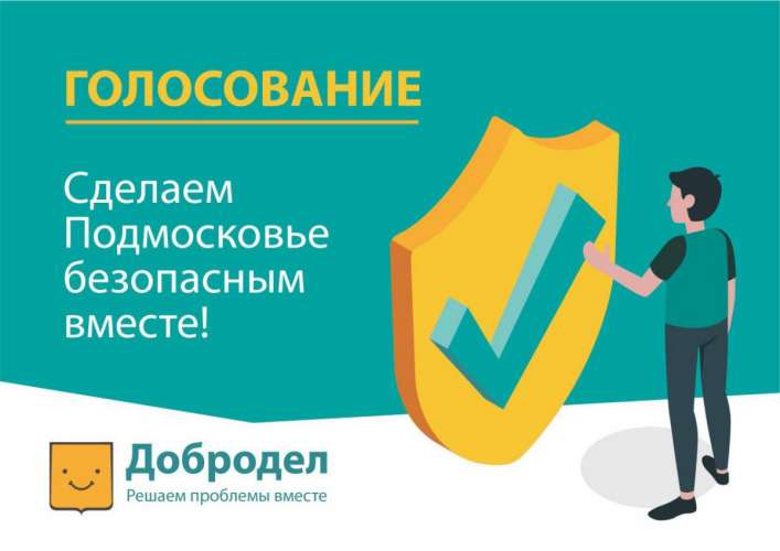 В Подмосковье стартовало голосование «Сделаем Подмосковье безопасным вместе!»