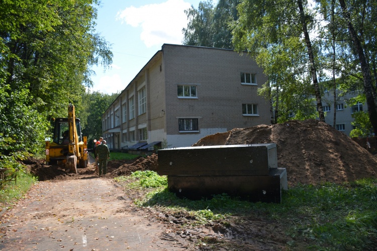 В поселке Архангельское проводится капитальный ремонт теплотрассы