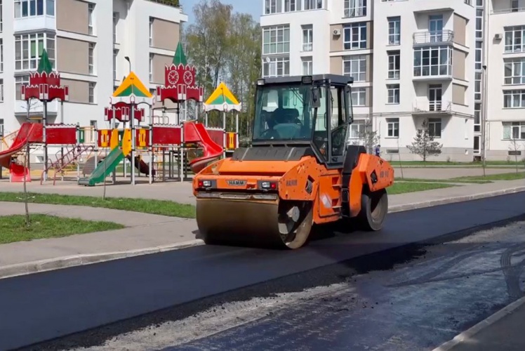В ЖК «Аристово-Митино» ремонтируют дороги