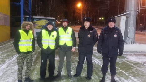 Красногорская дружина «Оплот» приняла участие в охране порядка на хоккее