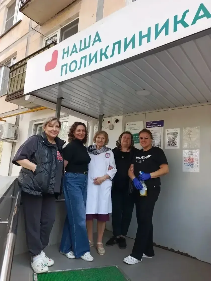 Во врачебной амбулатории «Архангельское», как и во всех подразделениях Красногорской клинической больницы, прошёл субботник