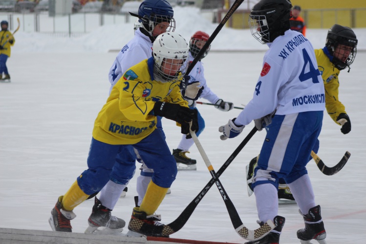 Красногорские хоккеисты победили в домашних матчах Первенства Московской области по хоккею с мячом