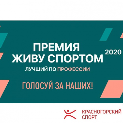 Жители Красногорска могут проголосовать за номинантов премии «Живу спортом 2020»