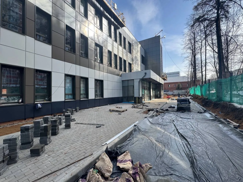 Строительство нового амбулаторно‑поликлинического отделения с наркологическим стационаром в Красногорске вышло на финишную прямую