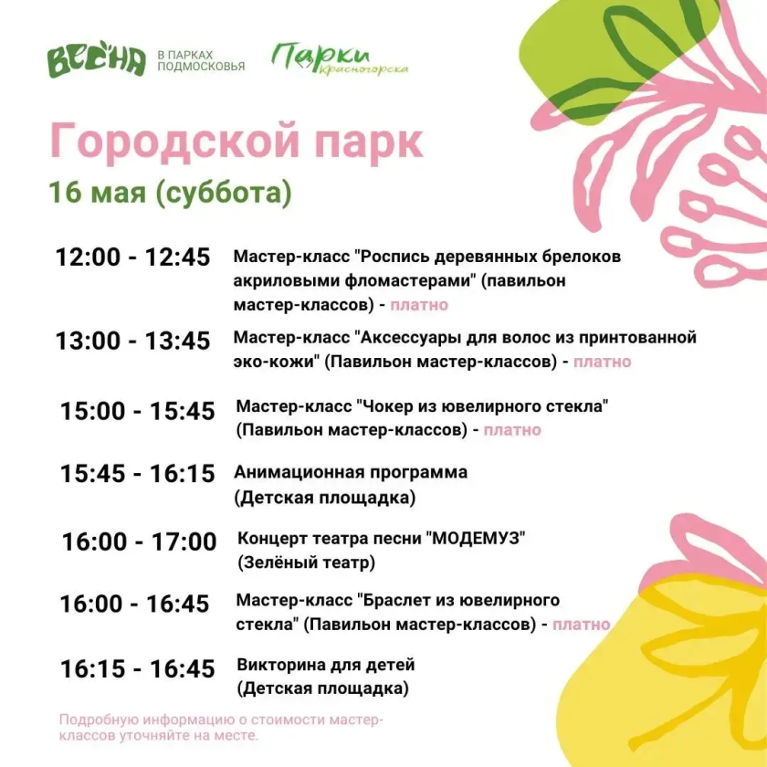 Весенние выходные в Городском парке