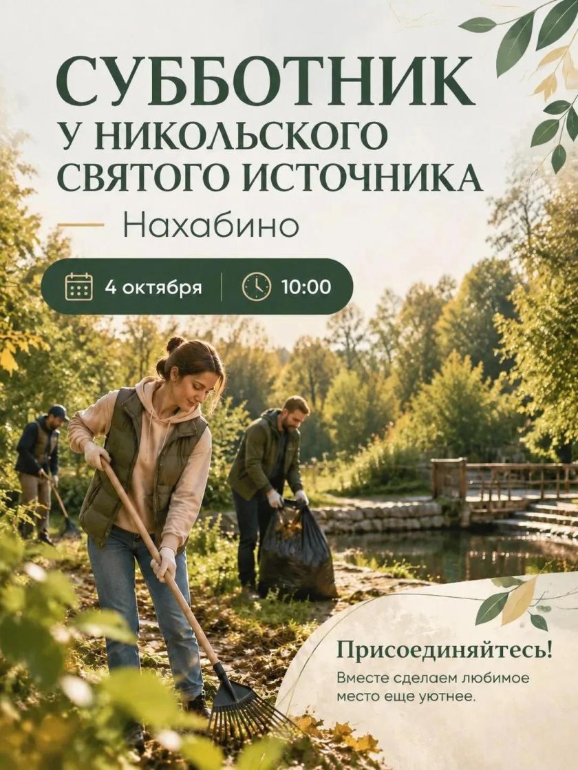 Осенняя встреча у святого источника в Нахабино