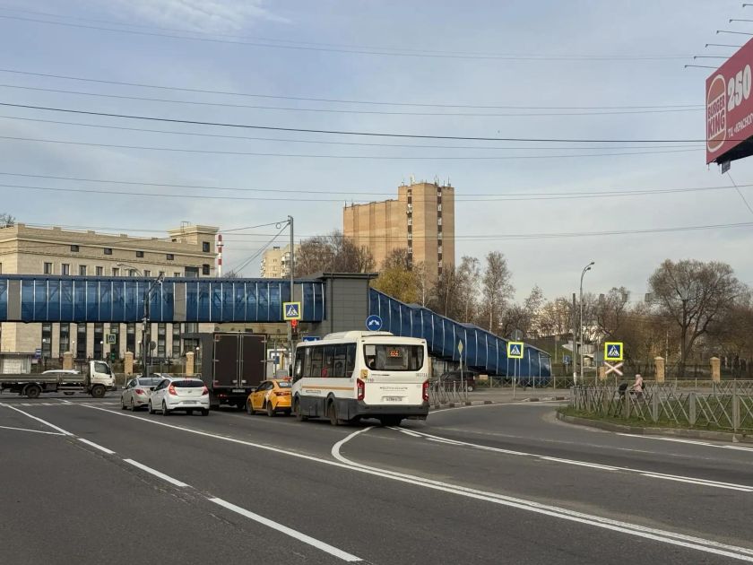 Схему движения автотранспорта изменят на выезде от станции «Павшино» на Волоколамское шоссе