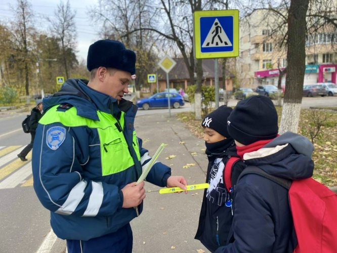 В Подмосковье автоинспекторы проконтролируют движение пешеходов.