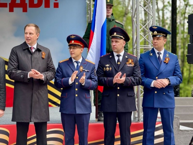 В Красногорске полицейские приняли участие в торжественных мероприятиях, посвященных Дню Победы