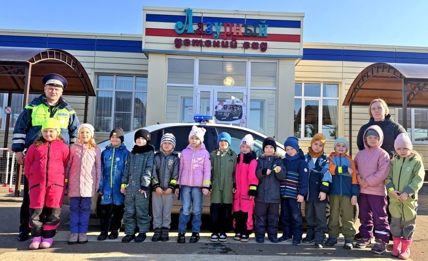 Сотрудники Подмосковной Госавтоинспекции провели тематическое занятие для дошкольников «Светофор собирает друзей»