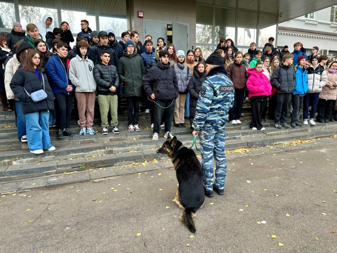 В Красногорске полицейские провели День открытых дверей для школьников