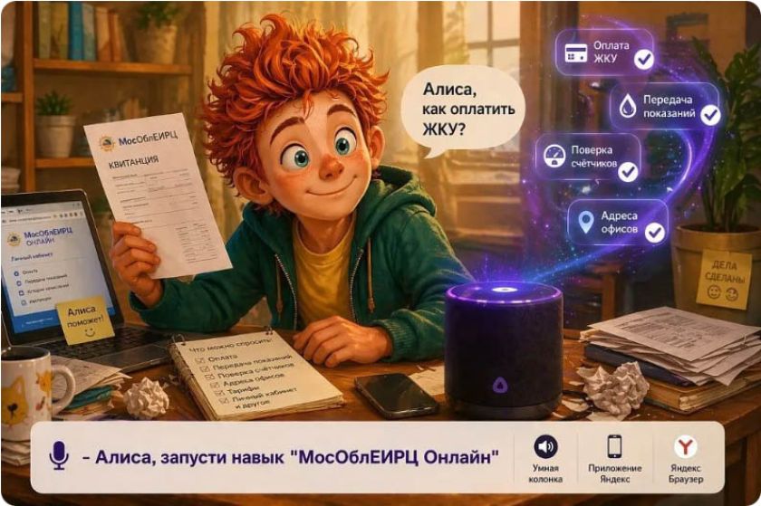 МосОблЕИРЦ запустил голосового помощника в Яндекс Алисе