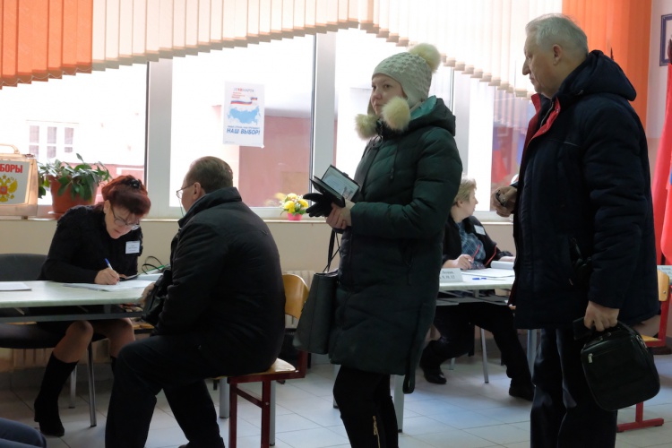 На 12:00 явка на выборах президента России в Красногорске составила 22% избирателей