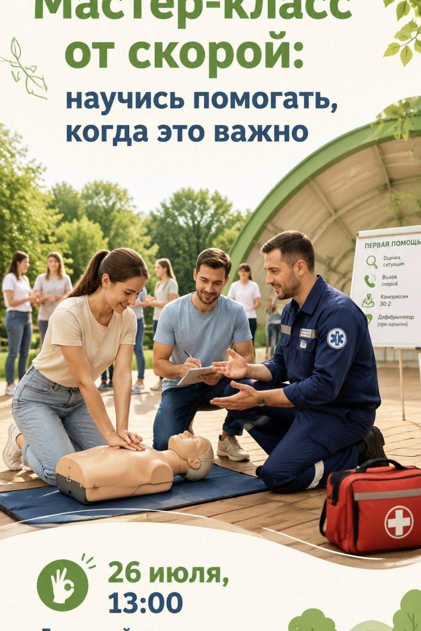 Хотите научиться спасать жизни - и не по видео, а на практике?