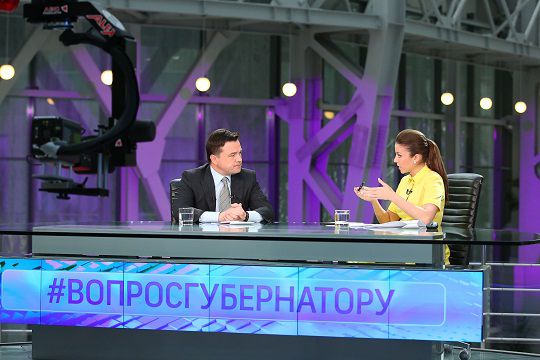 Андрей Воробьев рассказал в эфире ТВ о ходе выполнения майских указов президента РФ и особенностях реализации областных программ