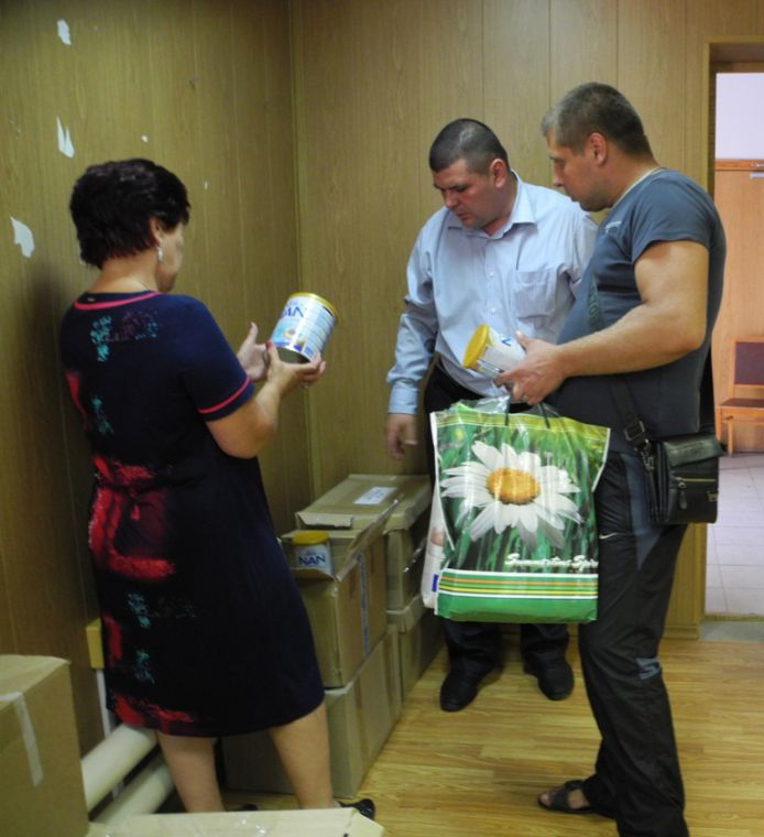 Красногорский пункт поддержки беженцев принял гуманитарный груз