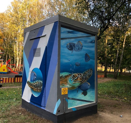 Картина «Подводный мир» украсила Ивановские пруды