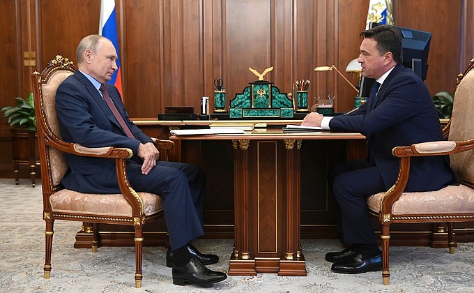 Президент России и Губернатор Московской области обсудили ход строительства новой детской больницы