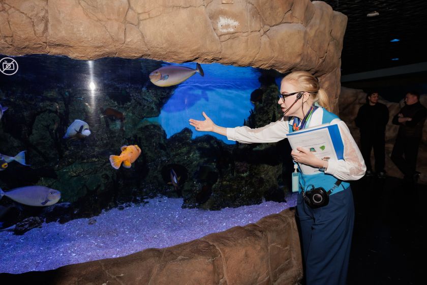 Внеурочные занятия для подмосковных школьников разработали в «Крокус Сити Океанариуме» в Красногорске