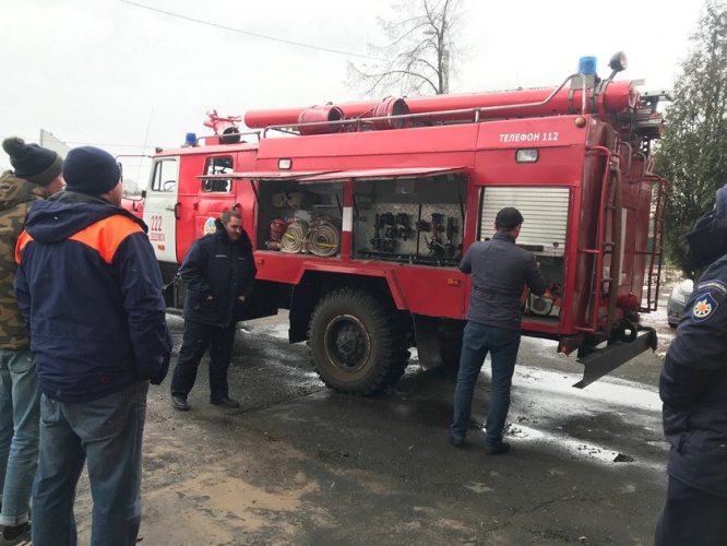 Обучение добровольных пожарных в Красногорске