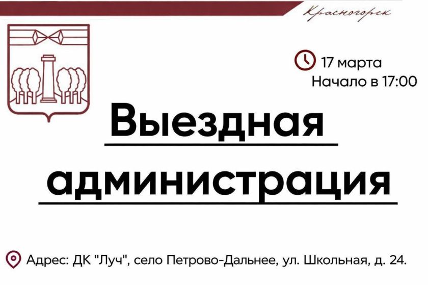 17 марта, команда администрации городского округа проведет прием граждан
