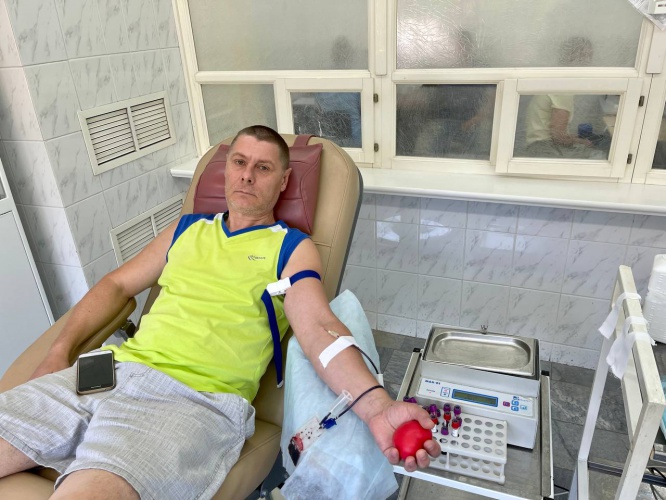 Сотрудники Управления по физической культуре и спорту сдали кровь в Красногорской городской больнице в рамках донорского дня