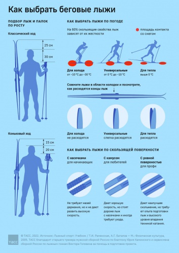 Красногорцам напомнили , как правильно выбрать беговые лыжи