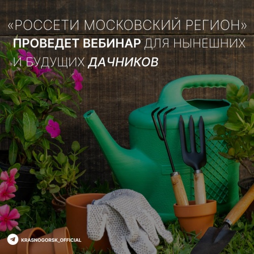 «Россети Московский регион» проведет вебинар для нынешних и будущих дачников