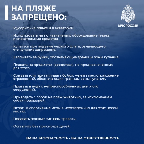 Уважаемые красногорцы! Соблюдайте правила поведения на воде!