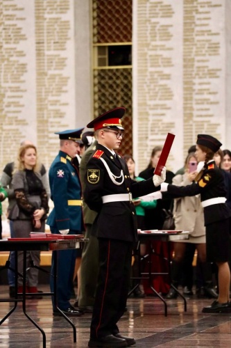 Посвящение кадетов Нахабинского Лицея №1 в Музее Победы