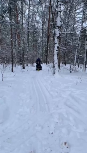 Новую лыжню проложили в поселке Мечниково!