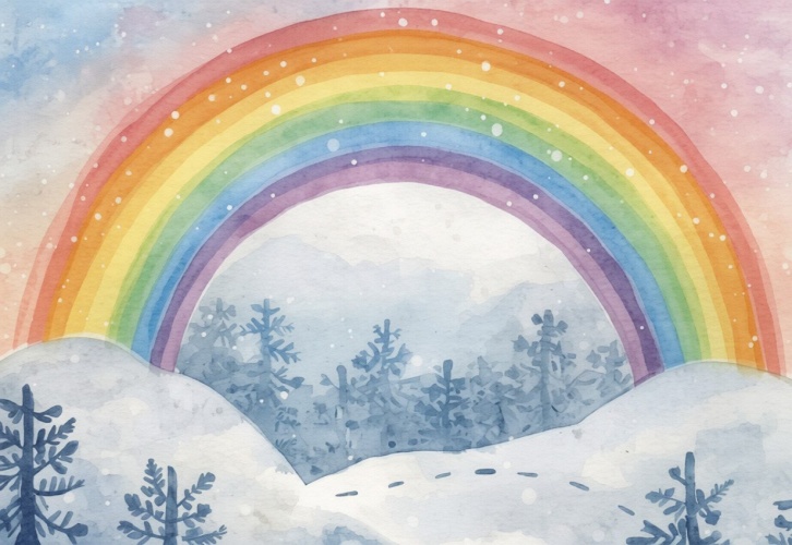 В культурном центре «Отрада» открылась выставка «Снег, сияние и семь цветов радуги», организованная образцовым коллективом художественной студией «Семицветик»