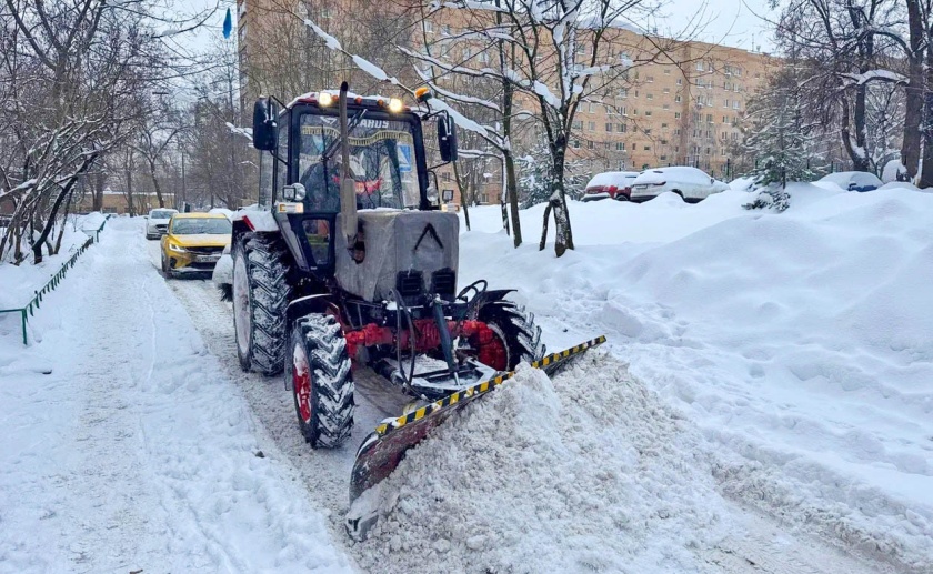 График уборки снега на территории городского округа Красногорск 28 января