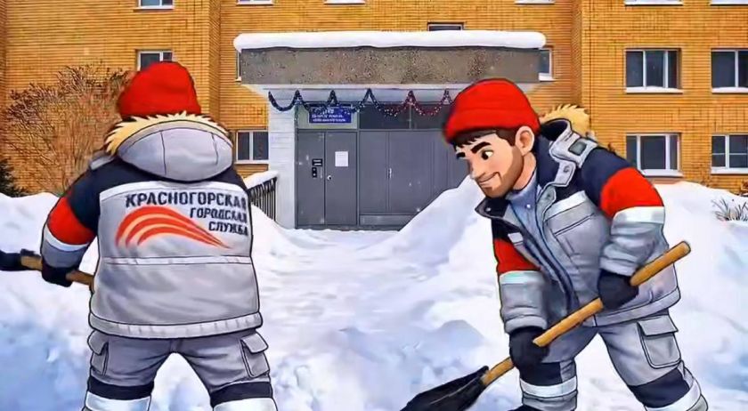 Сегодня наши службы весь день работали над расчисткой улиц и дворов от снега