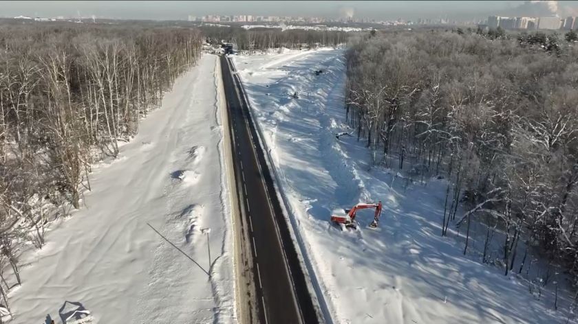 В городском округе Красногорск продолжается строительство дороги «Путилково – Пятницкое шоссе»