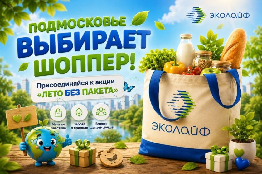 Шоппер вместо пакета: Красногорск выбирает осознанность