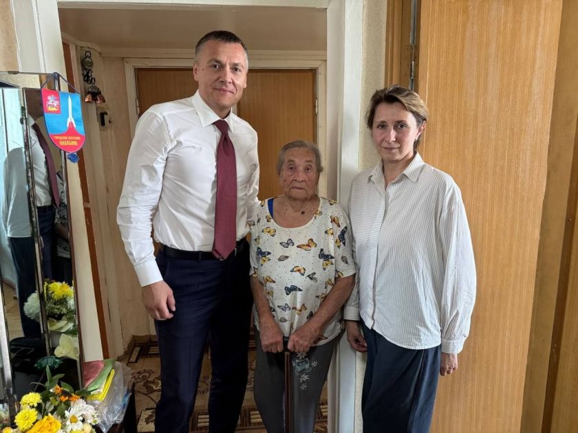 В Красногорске  поздравили жительницу со 100-летним юбилеем